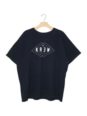 KR3W Black Short Sleeve Tee with White Diamond Logo